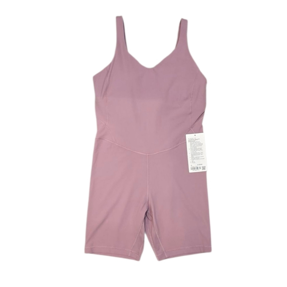 Lululemon Align Bodysuit 8" Velvet Dust Pink Size 12 NWT Msrp $128 - Picture 3 of 10